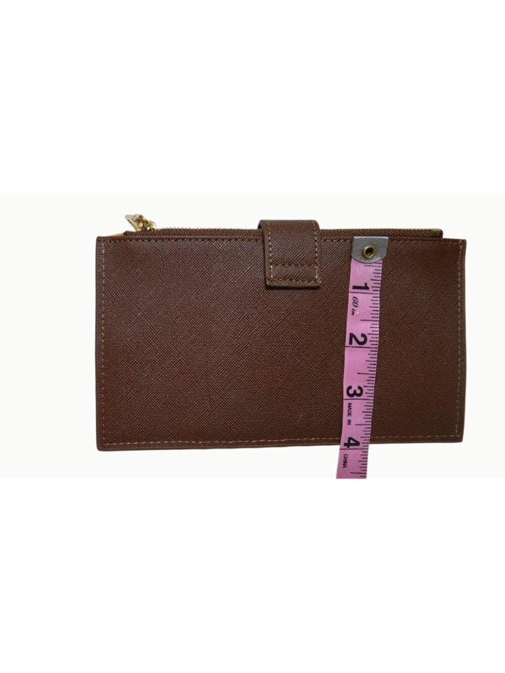 Travelambo Women’s RFID Wallet Brown Double Zip Bifold 15 Card Slots ID Window - Picture 4 of 7